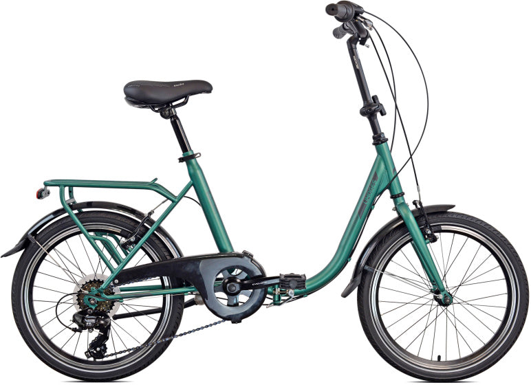 Legnano Limoges vouwfiets 20 Inch 40 cm Unisex 6V V-Brakes Groen