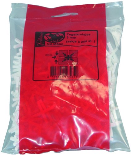 Melkmeisje tegelkruisjes, 2,5mm (zakje á 250 st.) - mm955000