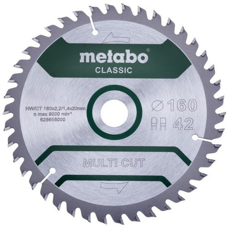 Metabo accessoires cirkelzaagblad | multi cut classic | 160x20mm | z42 fz tz 10° b - 628658000
