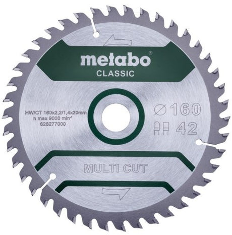Metabo accessoires cirkelzaagblad | multi cut classic | 160x20mm | z42 fz tz 10° - 628277000