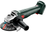 Metabo w 18 7-125 accu haakse slijper | 18v | 125mm | 8500 min | zonder accu en lader - 602371850