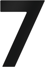 Metafranc huisnummer 7 120mm zwart - wu0424667
