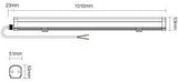 Mi-light miboxer rgb-cct led 18w swd armatuur 101cm ip66 - led0265