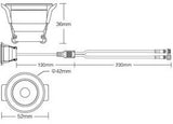 Mi-light miboxer rgb-cct mini downlighter 3w 12v rgb+2700-2200k - led0290