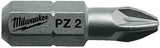 Milwaukee accessoires schroefbit pz 1, 25 mm | 25 stuks - 4932399589