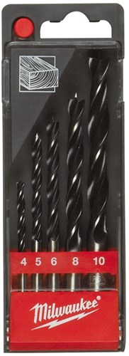 Milwaukee accessoires set houtboren in kunststof cassette (5-delig) - 4932352465