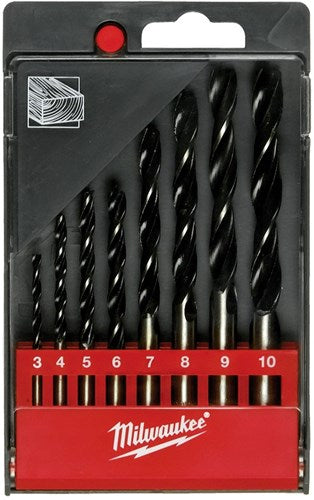 Milwaukee accessoires set houtboren in kunststof cassette (8-delig) - 4932352466
