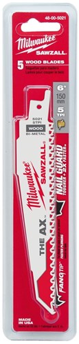Milwaukee accessoires the ax - reciprozaagbladzaagblad 150 5 - 3,2 mm (25 stuks) - 48008021