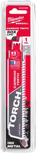 Milwaukee accessoires milwaukee heavy duty torch™ carbide tanden | tct torch 150mm x 8 tpi | 1 pc - 48475201