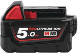 Milwaukee m18 b5 accu (18 v 5.0 ah li-ion) - 4932430483