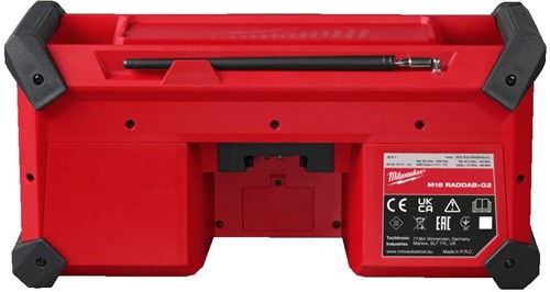 Milwaukee m18 raddab+g2-0 | accu radio jobsite dab+ | zonder accu's en lader - 4933492344