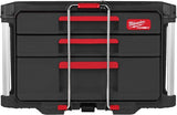 Milwaukee packout 2 + 1 drawer tool box packout™ box 2+1 lades 363 x 564 x 414 - 4932493190