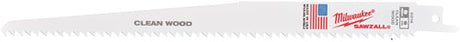 Milwaukee accessoires milwaukee reciprozaagbladen | hout en kunststof | 230mm x 6 tpi | 5 stuks - 48475016