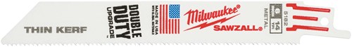Milwaukee accessoires milwaukee reciprozaagbladen | thin kerf | metaal | 150mm x 14 tpi | 5 stuks - 48475182