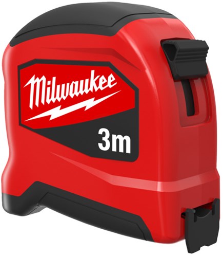 Milwaukee slim gen 2 rolbandmaat 3m - compact en duurzaam