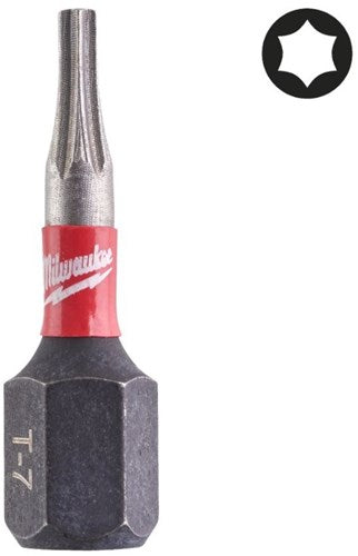 Milwaukee accessoires milwaukee schroefbit | shockwave | tx15 | 25 mm | 3 stuks - 4932500362