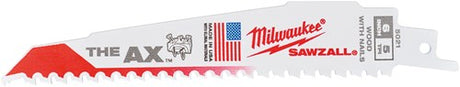 Milwaukee accessoires milwaukee sloopbladen | hout met spijkers | heavy duty ax™ | ax 150mm x 5 tpi | 5 stuks - 48475021