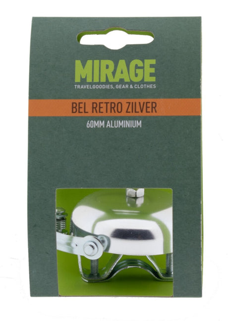 Mirage bel retro alu 60mm, zilver