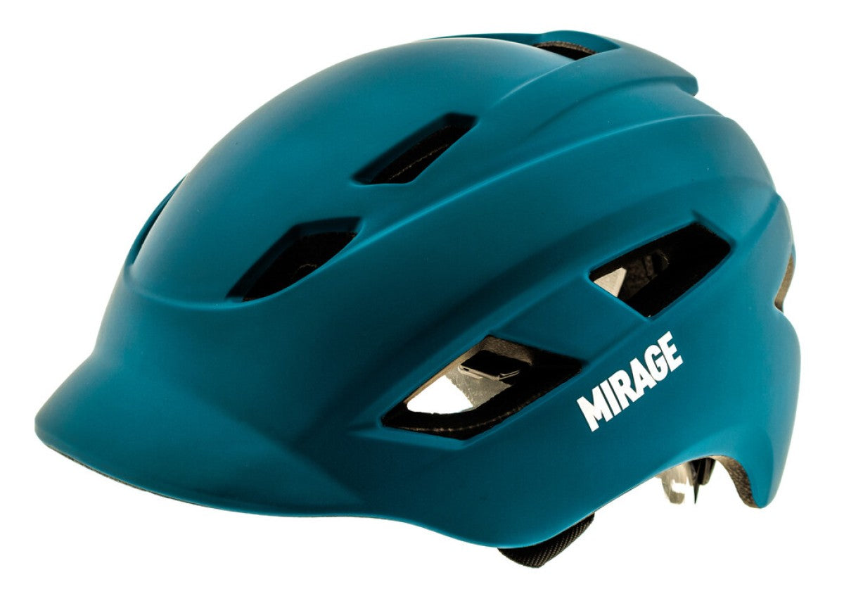 Mirage city e-bike helm 58-61cm, m fidlock, led, mat blauw