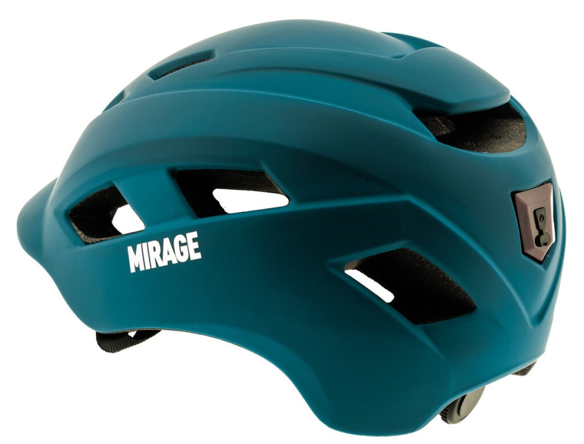 Mirage city e-bike helm 58-61cm, m fidlock, led, mat blauw