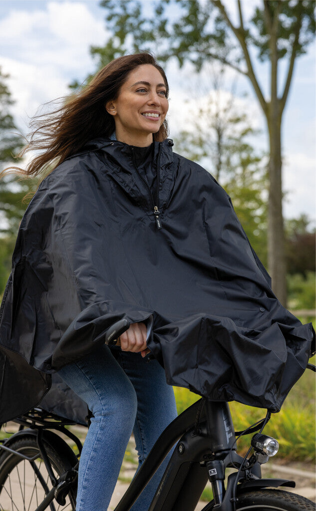 Regenponcho Mirage polyester - zwart