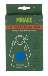 Mirage Wegwerp regen poncho one size