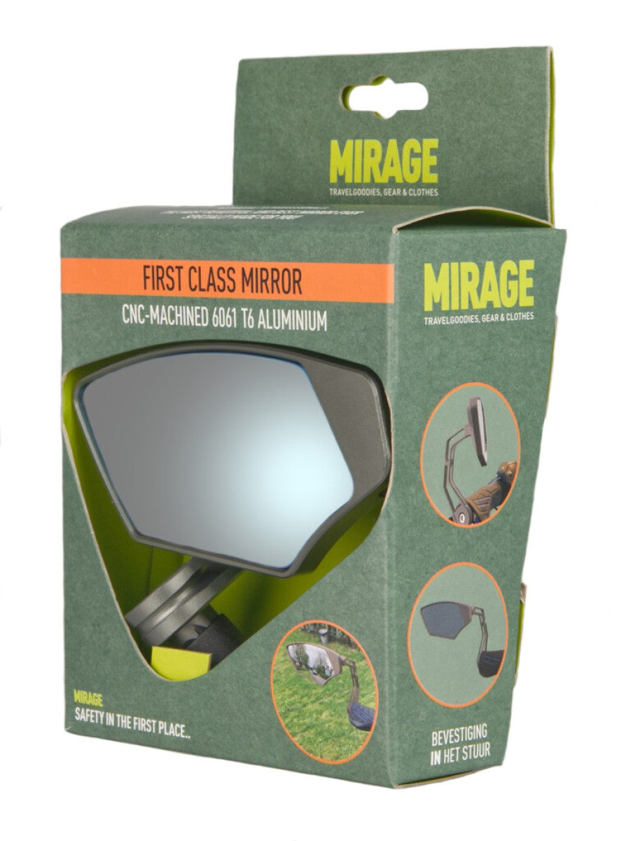 Mirage spiegel barend first class,dimmend glas, grijs, links