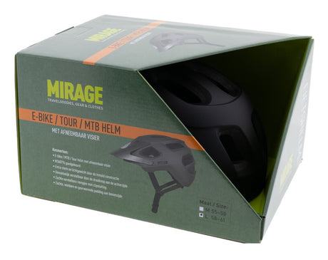 Buzaglo tour mtb-fietshelm mirage, 58-61 cm - nta 8776, mat zwart