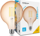Enzo modee led globe g125 e27 4-28w 1800k filament amber dimbaar - led7490