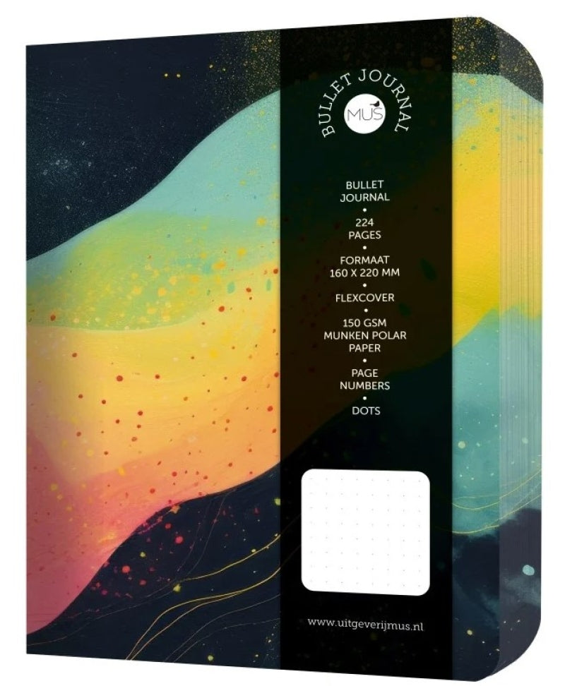 Mus bullet journal yellow wave