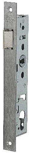 Nemef 9620 loopslot | dm30mm | krukgat 8mm | voorplaat rvs 24x245mm rechthoekig | zamac vernikkelde dagschoot | dr 1+3 2+4 - 9962207001