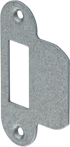 Nemef p1255 sluitplaat | messing 23.3x71.5mm afgerond| dr 1+2+3+4 - 9125590540