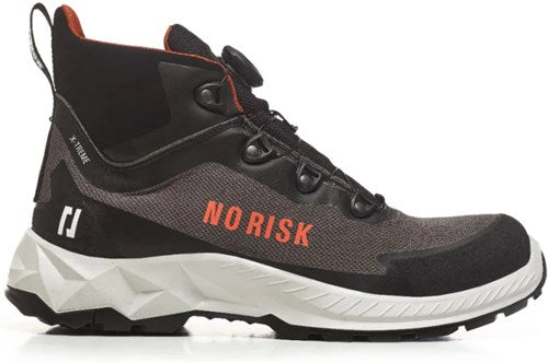 No risk x-treme mid fls grey 1057.06 s3l | grijs zwart | maat 37 - 00.071.070.37