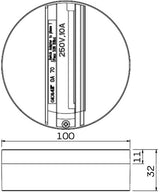 Nordic lival opbouwdoos 3-fasen spots zwart 5050421