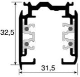 Nordic rail wit 3 fasen 2 meter 5050005