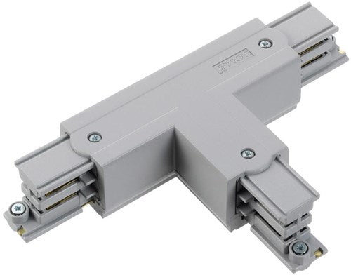 Nordic t-stuk vast 90gr. tbv. rail grijs links 5050051