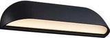 Enzo nordlux led wandlamp front zwart 8w 3000k ip44 26cm - 4800849