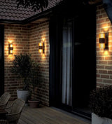 Enzo nordlux wandlamp aludra rond dubbel 2x e27 bruin ip54 - 4800945