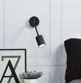 Enzo nordlux wandlamp explore flex gu-10 met schakelaar zwart - 4800428