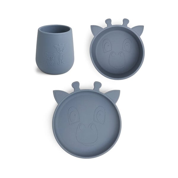 Nuuroo Nuuroo Judi silicone dinner set 3-pack Giraf