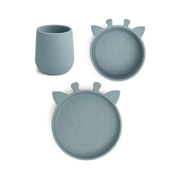 Nuuroo Nuuroo Judi silicone dinner set 3-pack Giraf