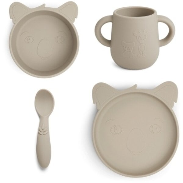 Nuuroo Nuuroo Lykke silicone dinner set 4-pack Koala