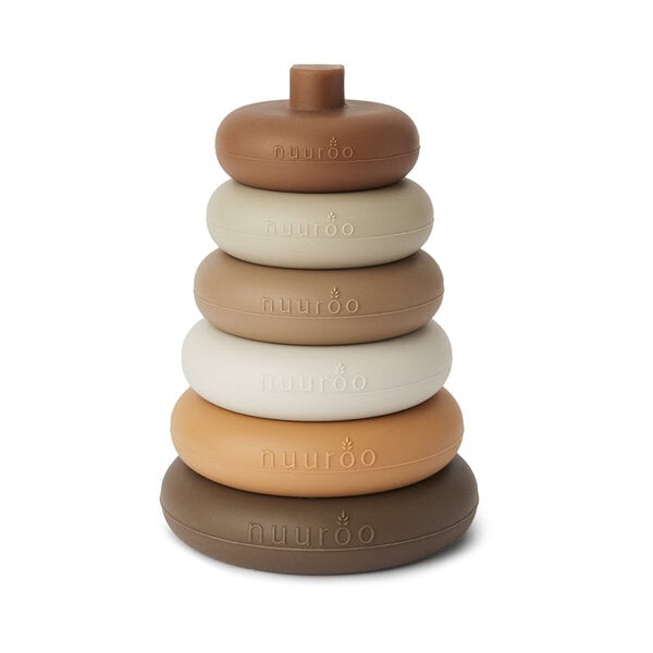 Nuuroo Nuuroo Sasha silicone activity toy-Brown color mix