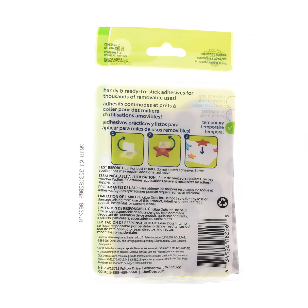 Glue dots • removable dots sheets 13mm
