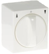 Enzo opbouw jaloezie-draaischakelaar wit - 4660110