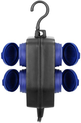 Enzo orno hangkoppeling zwart ip44 h05 3x1,5qmm 10m 4v met klep - 6871981