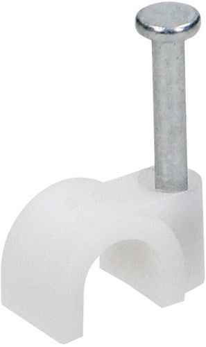 Enzo orno kabelclip 4mm rond wit zak(100) - 4113210
