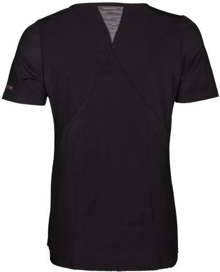 Papillon Fitness shirt s sl v-neck dames zwart maat XXL
