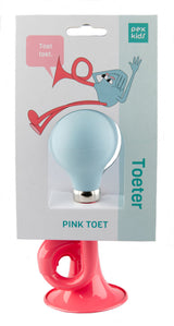Fietshoorn lokken pexkids - roze met groene bal