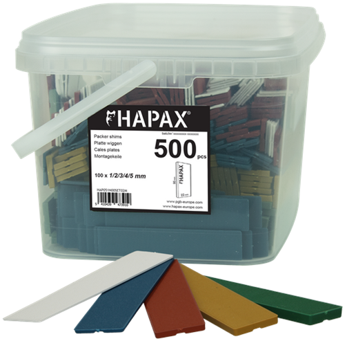 Pgb-europe - hapax assortment platte wiggen 22x95 500st - hap051n00set02m
